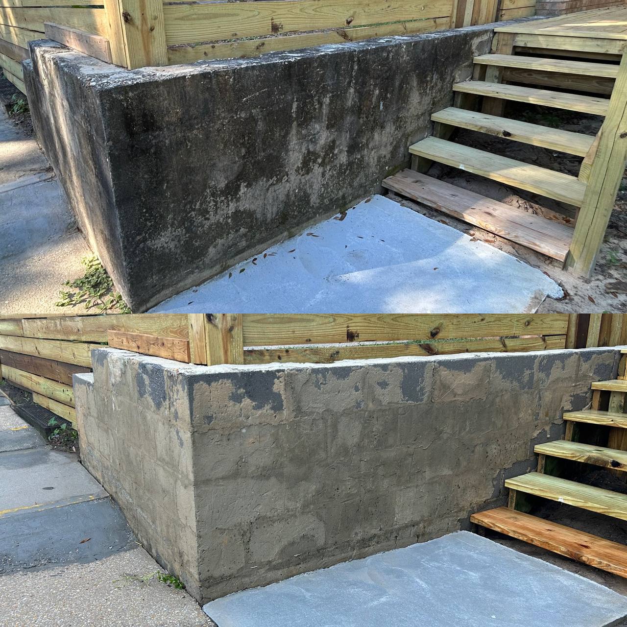 Deep Concrete Cleaning Performed in Pensacola, Florida