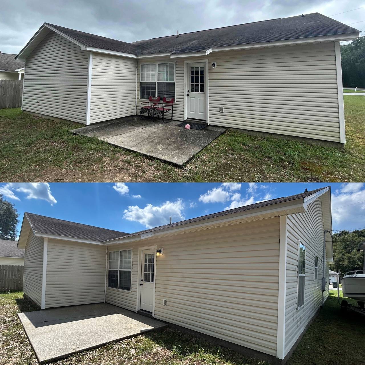 Professional House Washing and Concrete Brightening in Pensacola, FL