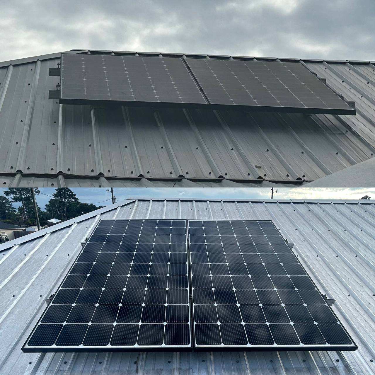 Professional Solar Panel Washing Completed in Destin, Florida